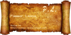Pammer Leona névjegykártya